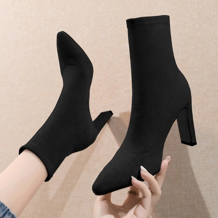 【粉丝福利】22秋冬小短靴洋气又高级手工女鞋清仓浮力29.9米细跟