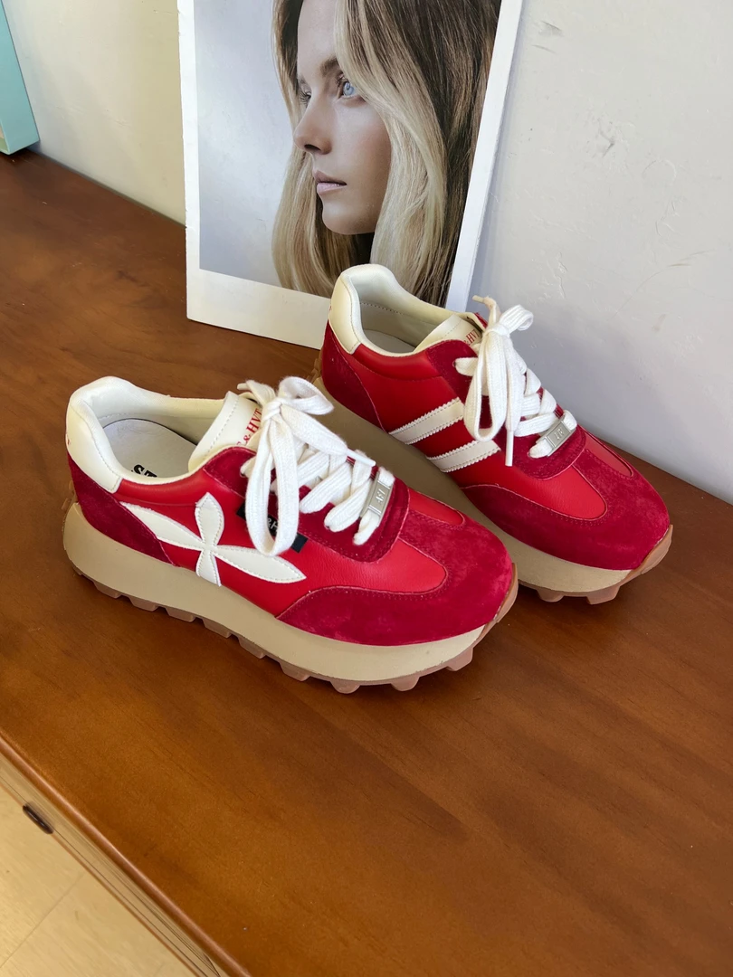 【A32】2024年新款厚底女真皮休闲鞋阿甘鞋2906-2