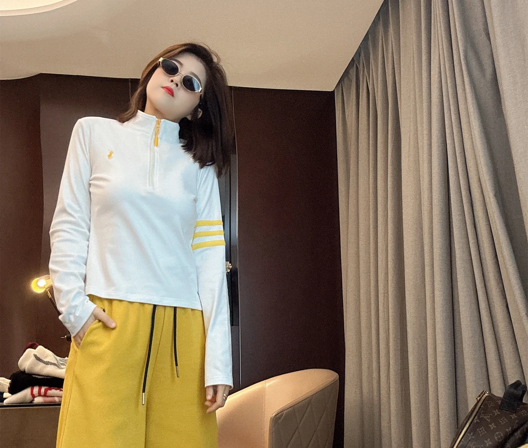 雪姐服饰「马儿叁杠拉链领」秋季新款时尚立领拉链套头长袖外套