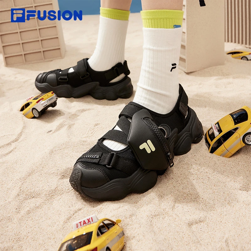 FILA FUSION斐乐潮牌24年夏新情侣款男女凉鞋夏潮流T12W421404F