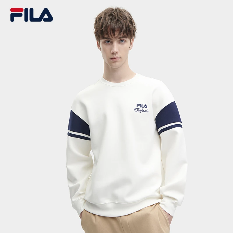 FILA/斐乐男士卫衣【优可丝棉涤】套头长袖休闲百搭上衣F11M349203F