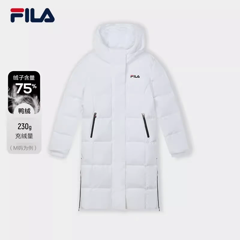 斐乐官方长款羽绒服2023年冬季新款时尚休闲外套 F11W349924F