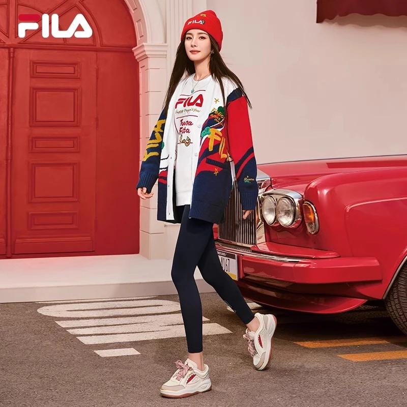 FILA/斐乐【杨幂同款】情侣X2舞动运动24春龙年款板鞋F12W412203