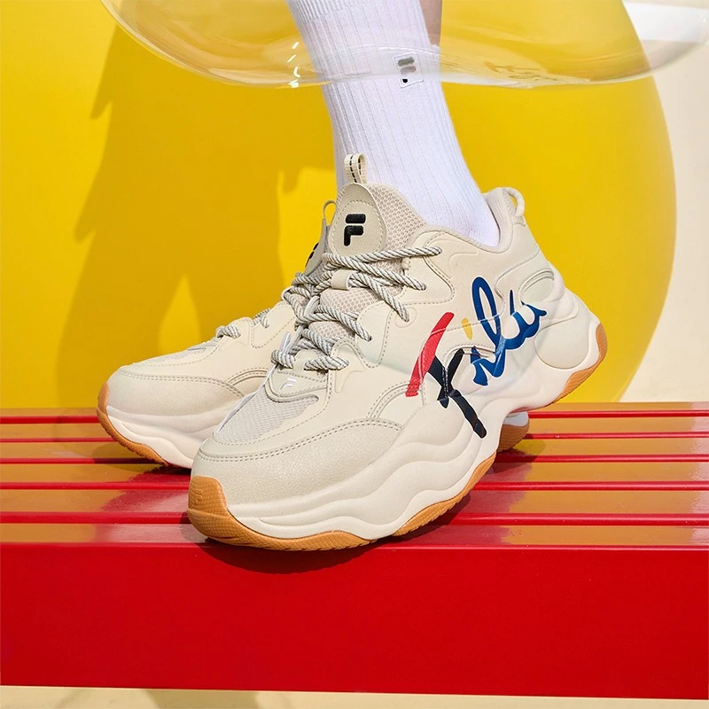 FILA/斐乐秋冬季老爹鞋波浪经典LOGO泡泡时尚运动鞋T12W231304