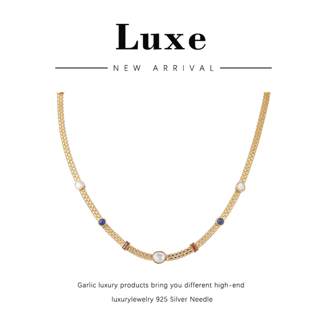 合金合成锆石项链 【琴愿为你】轻奢时尚百搭项链吊坠ZX160291