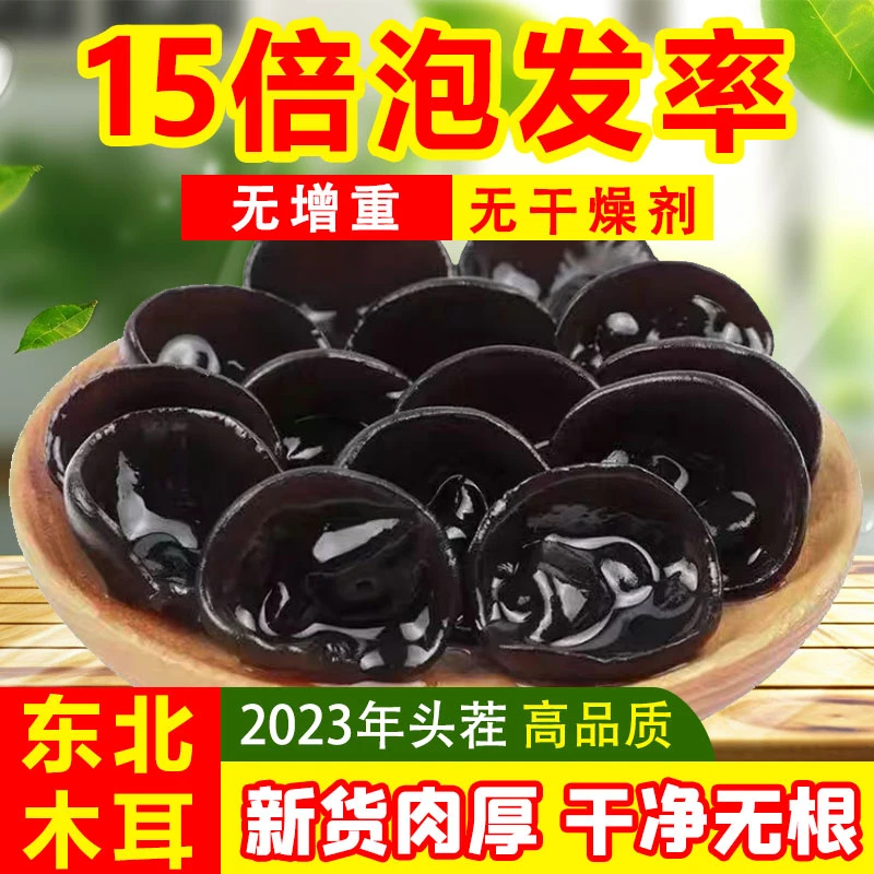 2023年东北秋木耳新货肉厚无根干净营养清脆品质凉拌健康