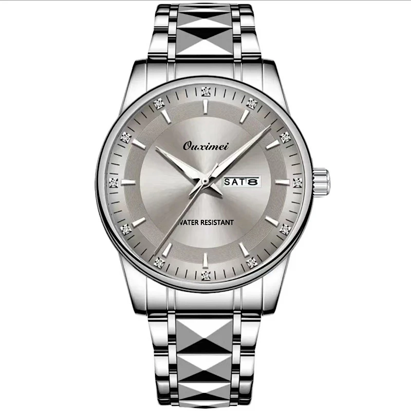 【16号】欧西美/OUXIMEI 防水简约双日历 嘉年华系列男款腕表-L