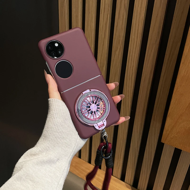 适用于华为p50pocket手机壳磨砂渐变折叠屏pocket S保护壳简约壳