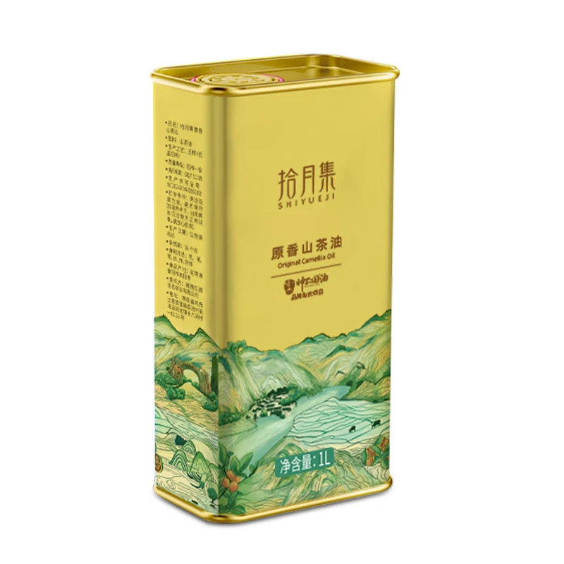 神农国·拾月集原香茶油食用油山茶油有机山茶籽油1L铁盒家用装