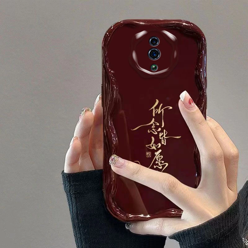 所念皆所愿OPPORENO3手机壳OPPORENO奶油纹全包软硅胶潮牌ins
