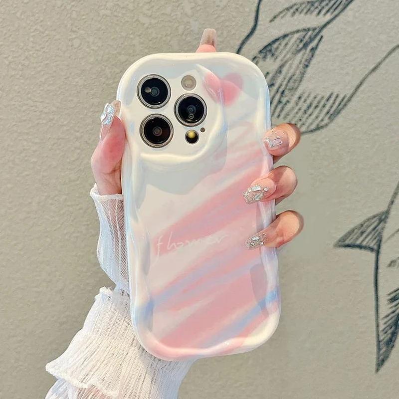 苹果/OPPO/VIVO粉红小清新手机壳新款全包iphone14pro防摔保护套