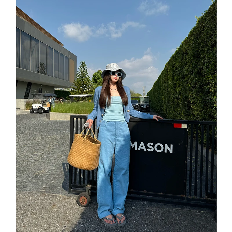 tingtings 2/22 PM20点【一切都正好】直筒灯芯绒裤子女拖地裤