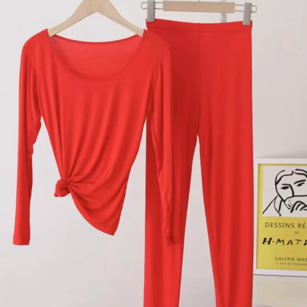 1119新款薄款秋衣秋套装美体休闲毛衫修身打底衫保暖内衣女