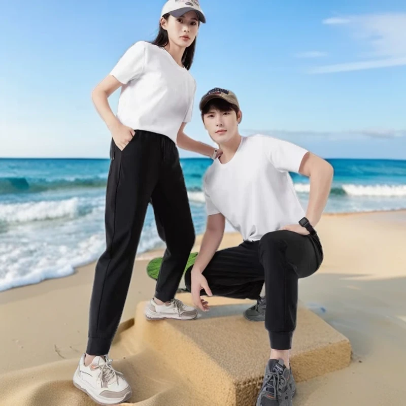 B489智能芯片凉感科技男女同款夏季速干芯片高品质休闲裤