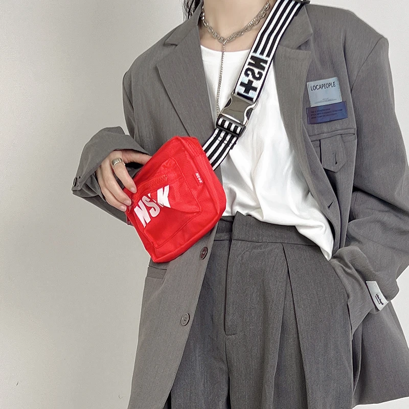 木川卡原创 ins风斜挎胸包百搭腰包运动小挎包