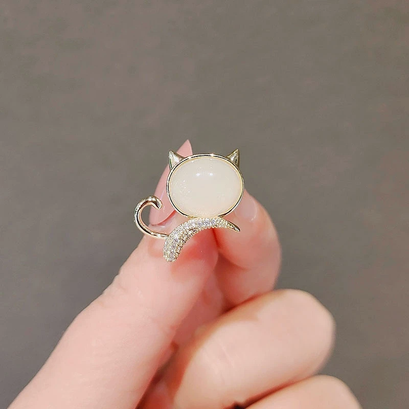 铜合金合成锆石胸针 迷你高档可爱百搭精致小巧小胸针防走光胸花