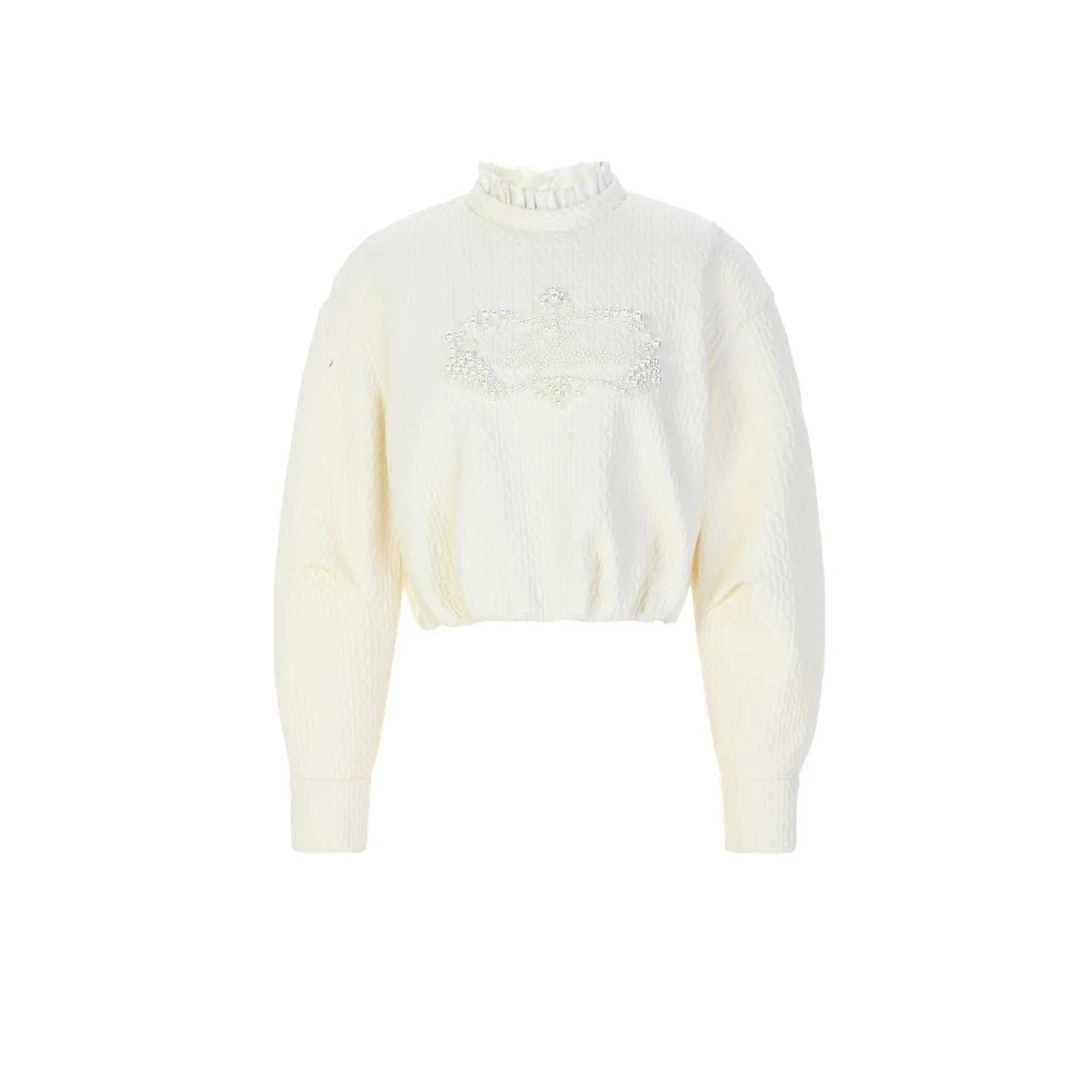 拉飞姆2024冬 洛可可浮雕立体提花上衣LF24D41SB090