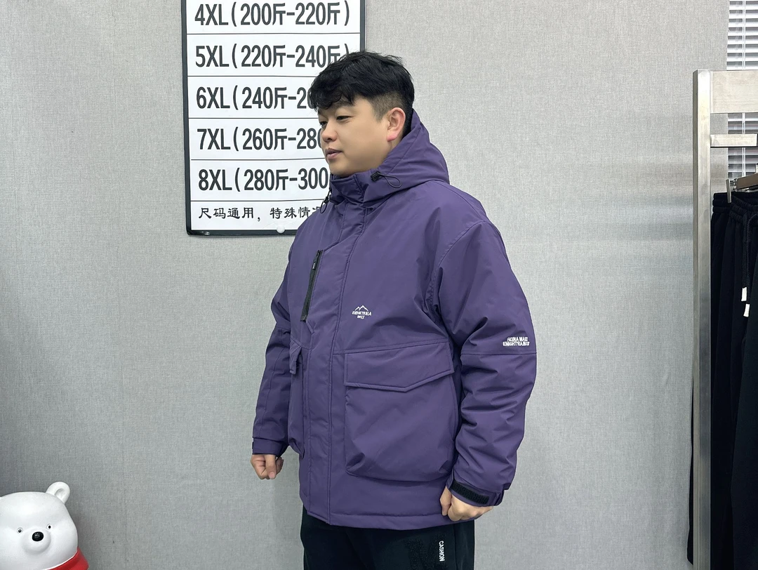 【厚版棉服】8863户外大码零下十五度可穿潮流百搭户外连帽冲锋衣