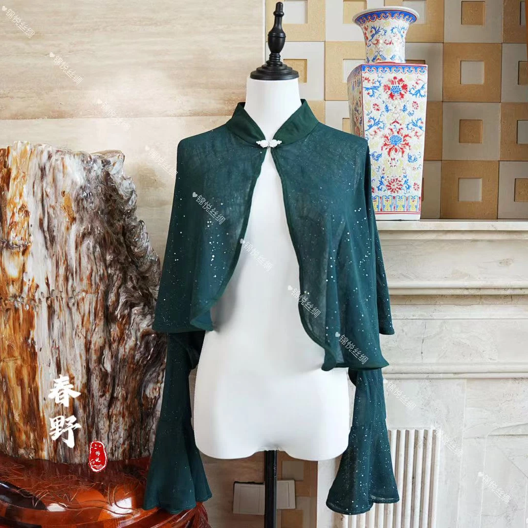 【春野】新中式国风气质重工中式上衣斗篷（Y085）