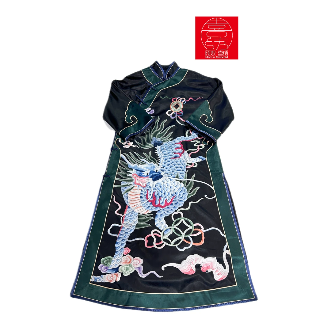 【高货大赏】手工刺绣苏绣满绣百年老绣上衣复古外套国风中式单品