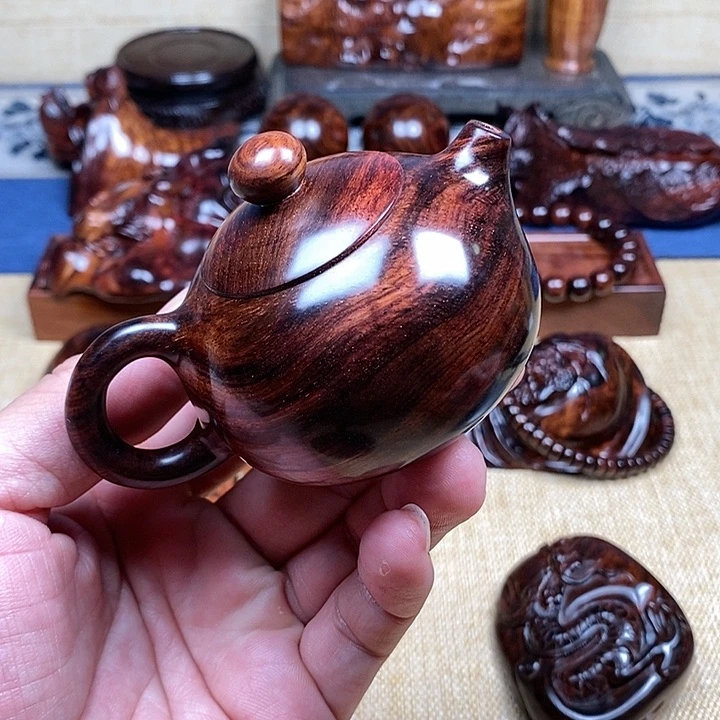 【闪购商品】降香黄檀把件福**禧手把件