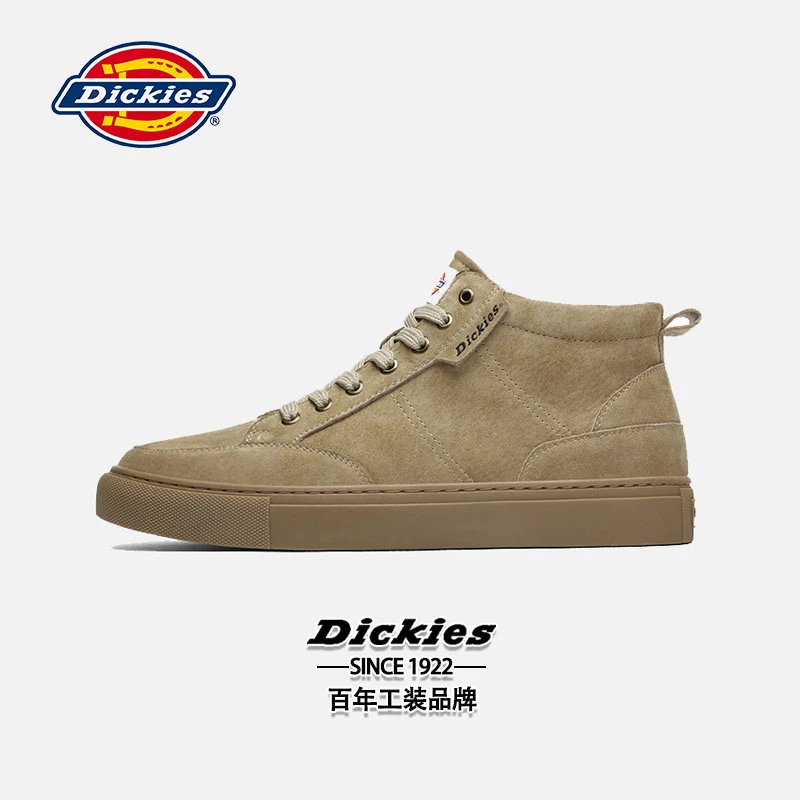 Dickies秋季新款板鞋高帮鞋男潮流潮男士运动休闲鞋潮鞋复古男鞋