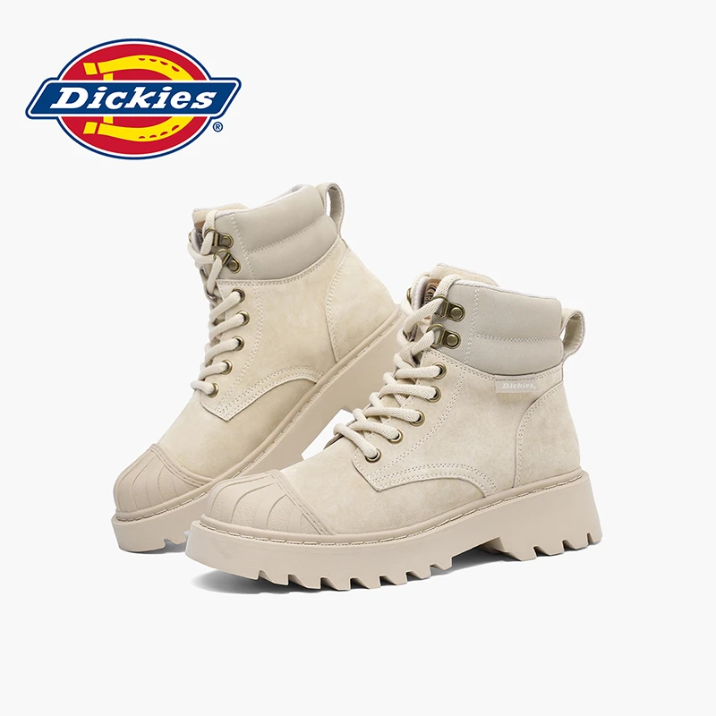 Dickies马丁靴女秋冬防滑短靴工装女靴2025新款复古登山靴子女潮