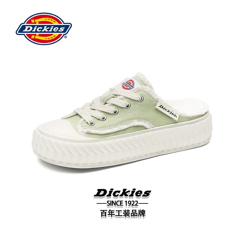 Dickies秋冬布鞋女款懒人厚底包头半拖外穿薄款鞋子女ins时尚女鞋