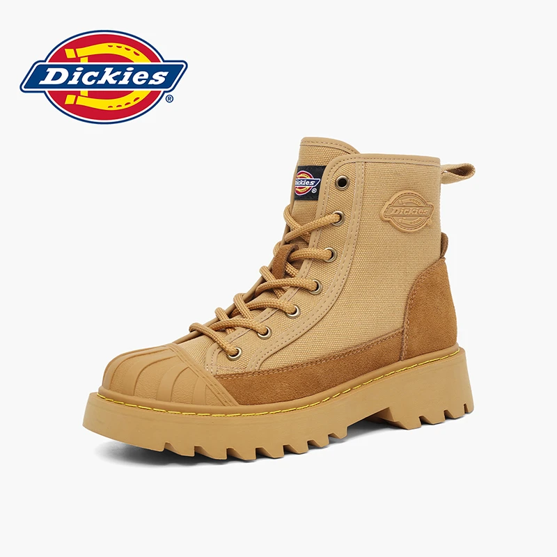 Dickies马丁靴女秋冬防滑靴子女登山靴厚底增高女靴新款高帮女鞋