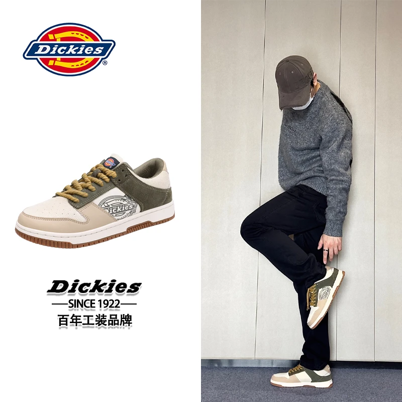 Dickies男鞋秋季透气休闲鞋子男新款运动板鞋男士百搭低帮潮鞋男