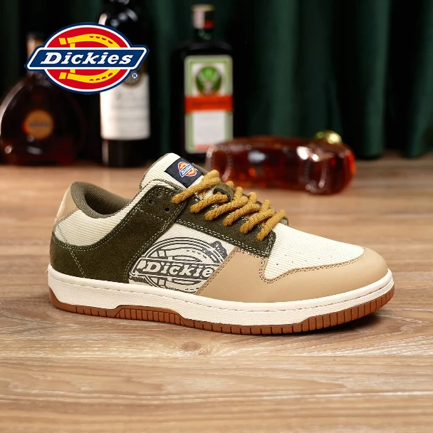 Dickies板鞋新款男鞋百搭舒适透气低帮男士休闲鞋学生小众潮潮鞋