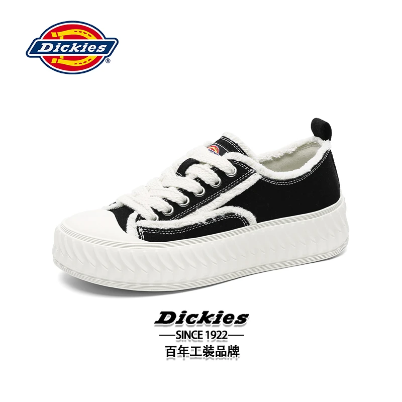 Dickies帆布鞋女款时尚小众百搭鞋子女秋冬透气女鞋ins休闲低帮鞋
