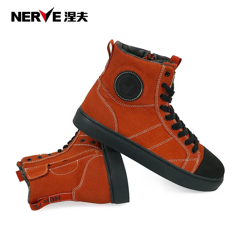 NERVE涅夫摩托车骑行鞋子骑行靴机车赛车男女士冬季四季通用NV001
