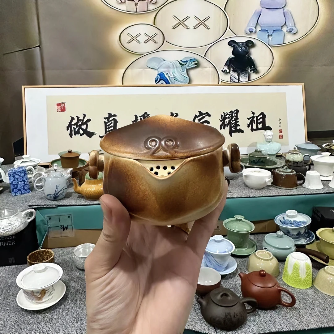 释陶复古粗陶泡茶壶养生壶手抓壶煮茶壶精美功夫茶具套装仿古壶