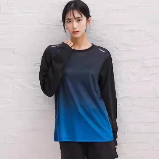 长袖冬季羽毛球服圆领情侣装打底外穿速干羽球运动比赛训练长裤