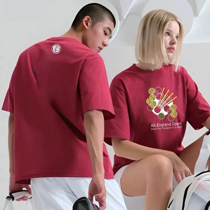 夏季公开赛羽毛球服圆领半袖文化衫τ泰国曼谷全英赛运动短裤套装