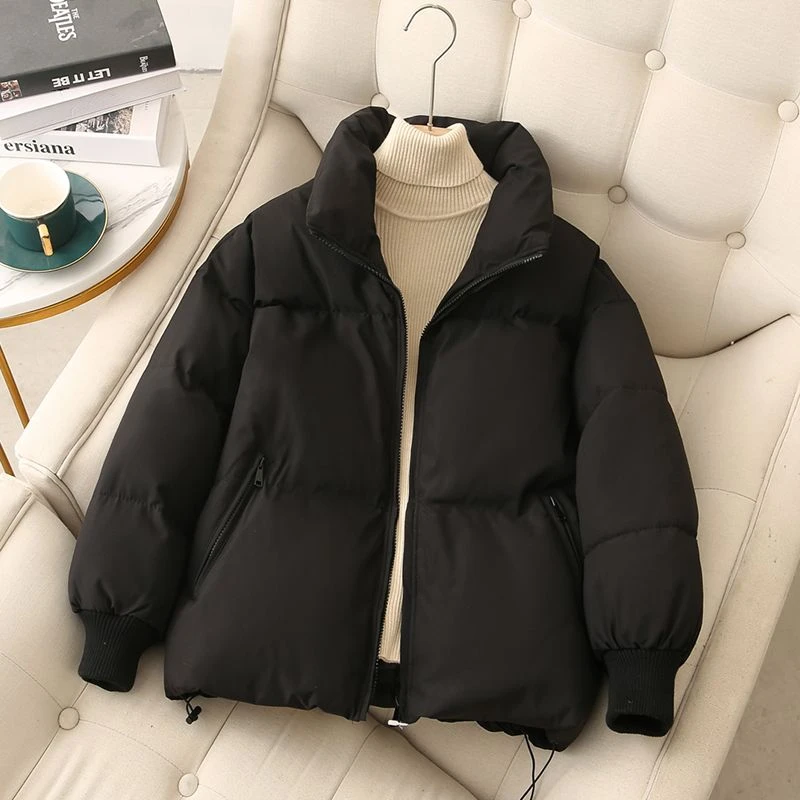 羽绒服女短款20233年新款冬季韩版小个子加厚面包服学生棉
