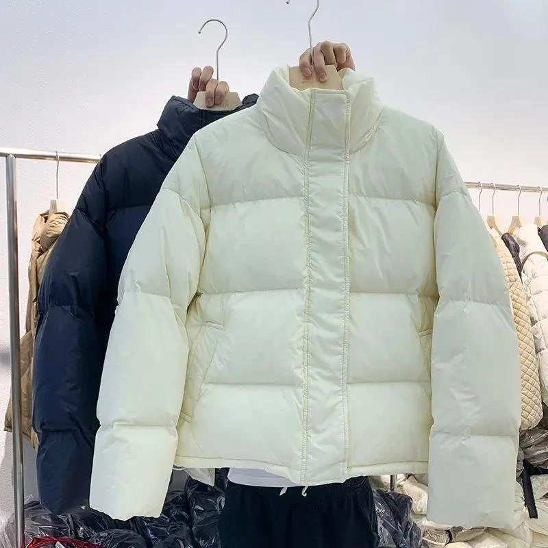 秋冬羽服女短款2023年新款秋冬季韩版小个子加厚面包服袄外套衣时
