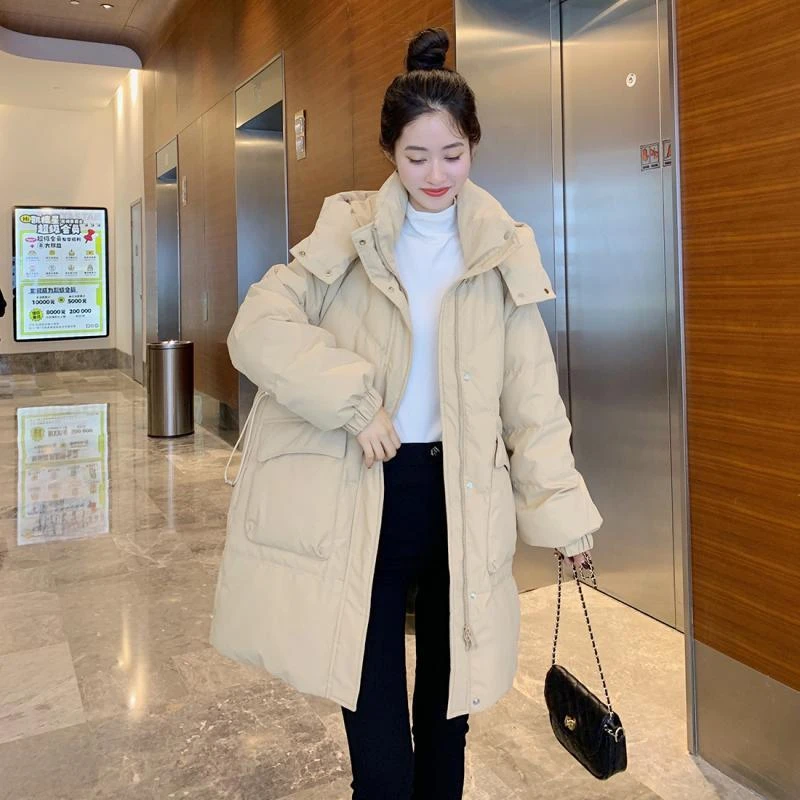 羽绒羽绒服2023新款女中长款小众高级感时尚显瘦加厚面包服