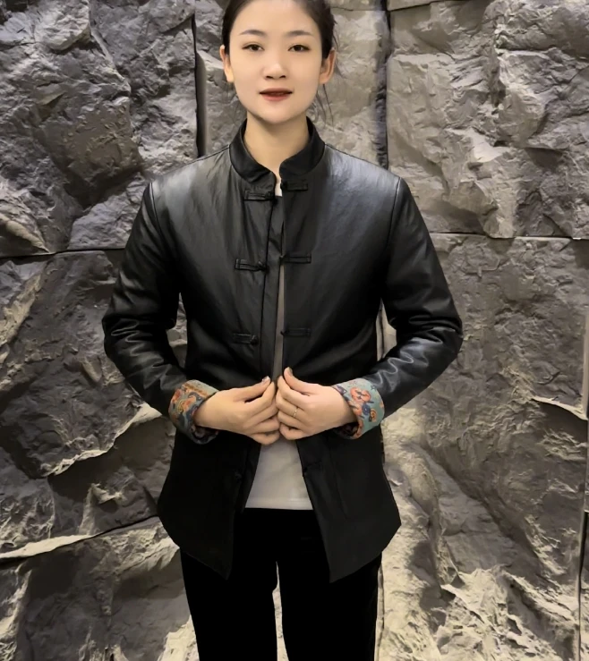 25001男士新款时尚休闲唐装棉外套