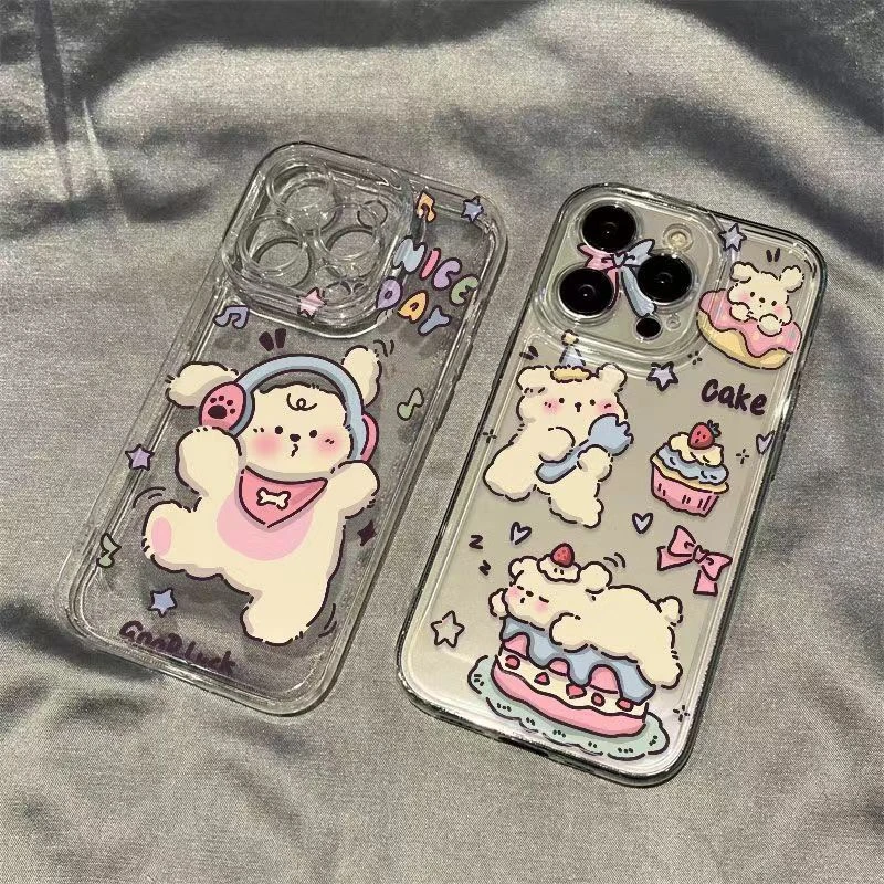 音乐狗狗适用苹果华为oppo小米vivo全包iPhone12/13/14/15手机壳