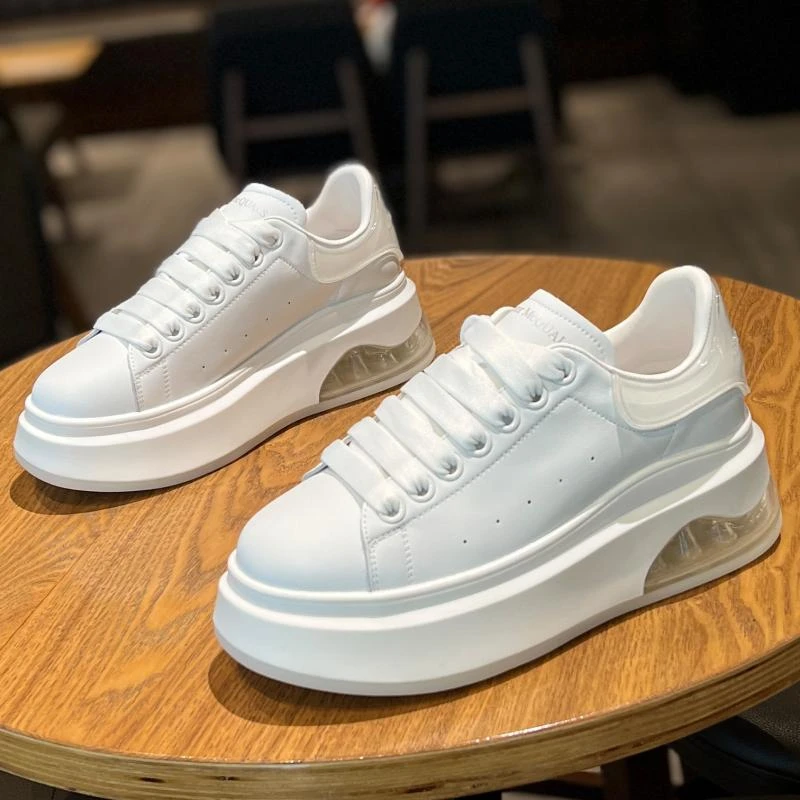 6cm厚底真皮小白鞋女气垫底增高显腿长女鞋2024新款秋季休闲板鞋