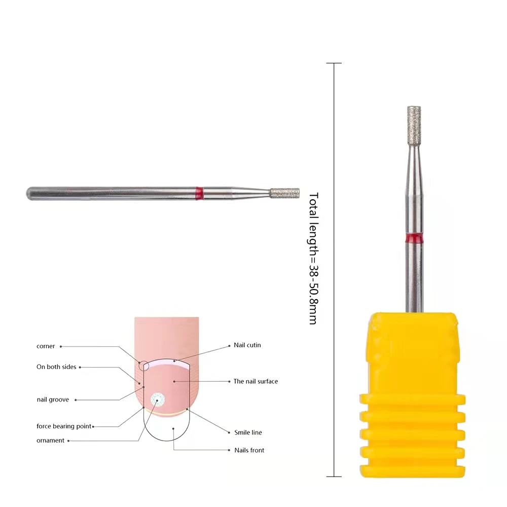 美甲去死皮金刚砂打磨头推立面清理口袋死皮高品质俄式美甲打磨头