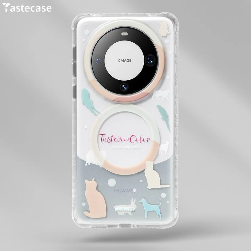 Tastecase缤纷动物园磁吸手机壳适用于华为Mate70Pro+卡通Pura80P