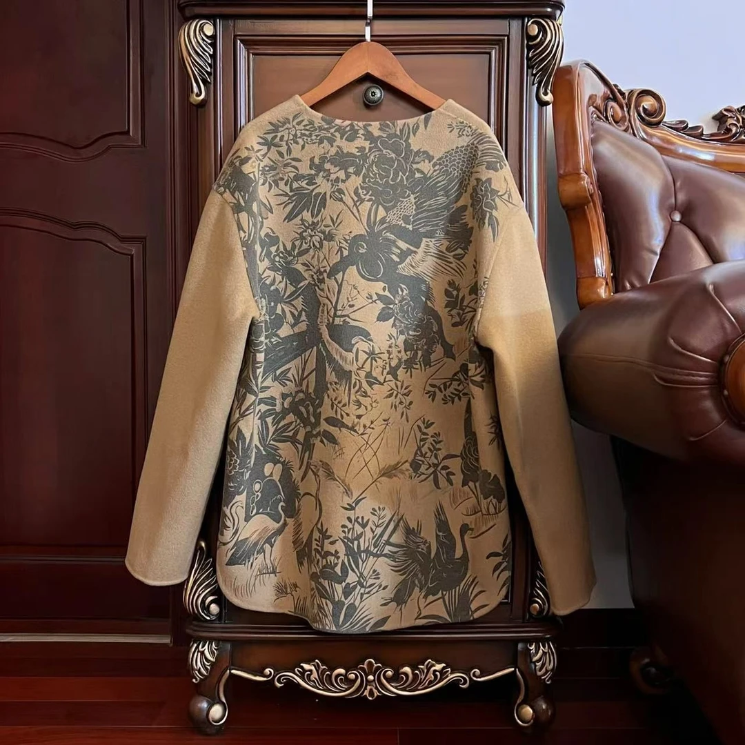 【晨老板】~ ceilina【冬日花园】时尚气质休闲百搭大衣外套79223251