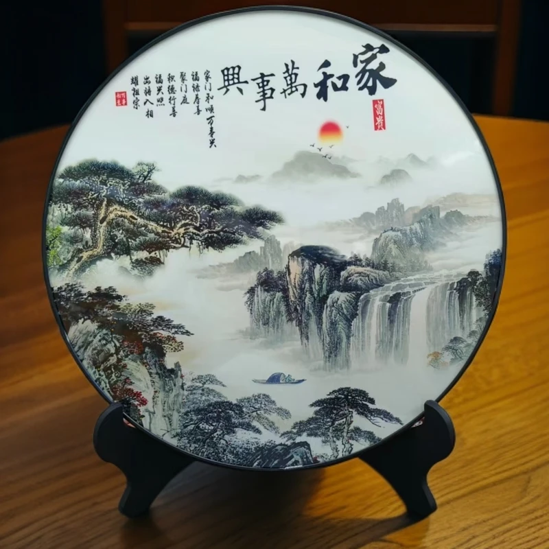 家和万事兴装饰画小摆件家居客厅电视柜桌摆创意摆件床头装饰品