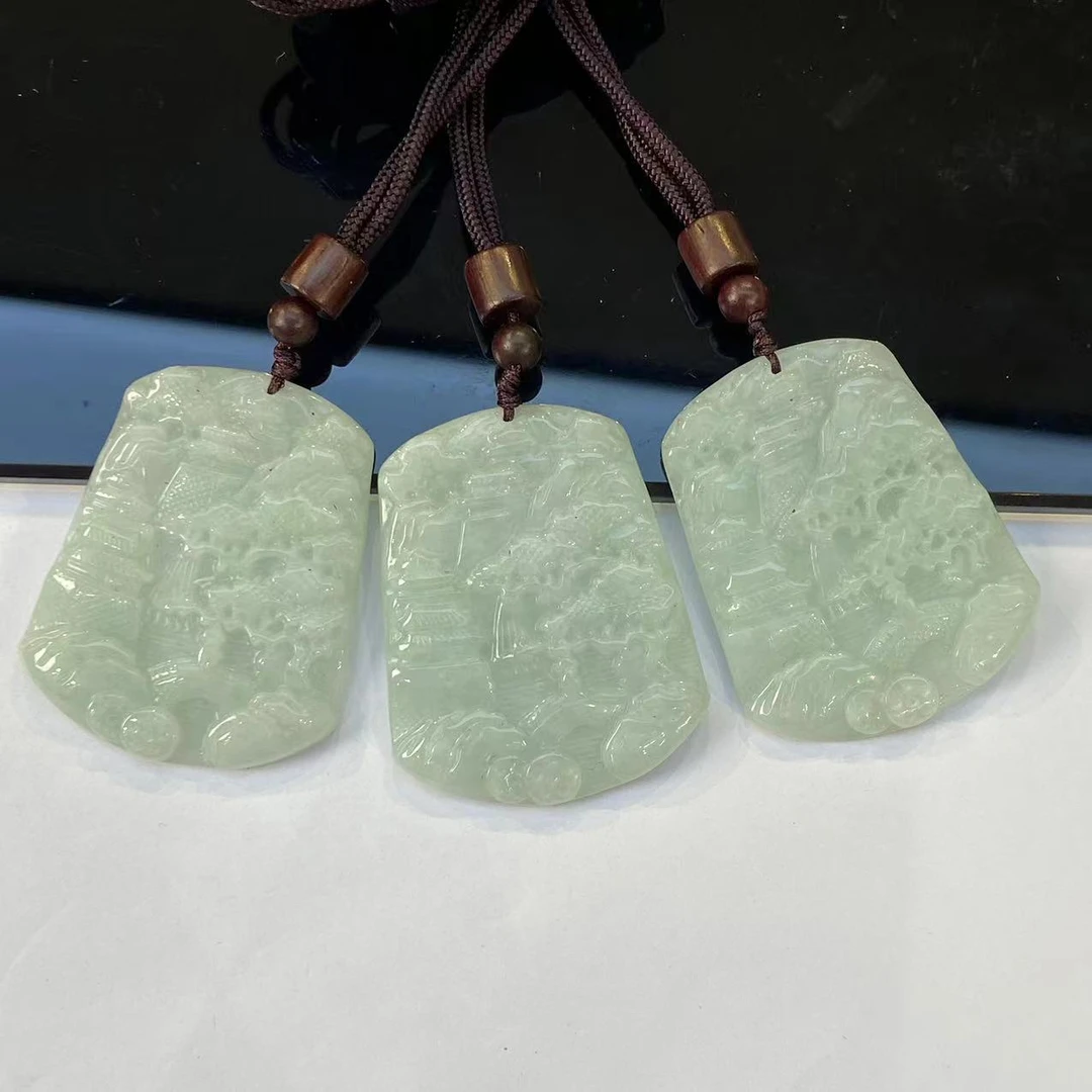 12619天然A货翡翠【颈饰】多样性发一件