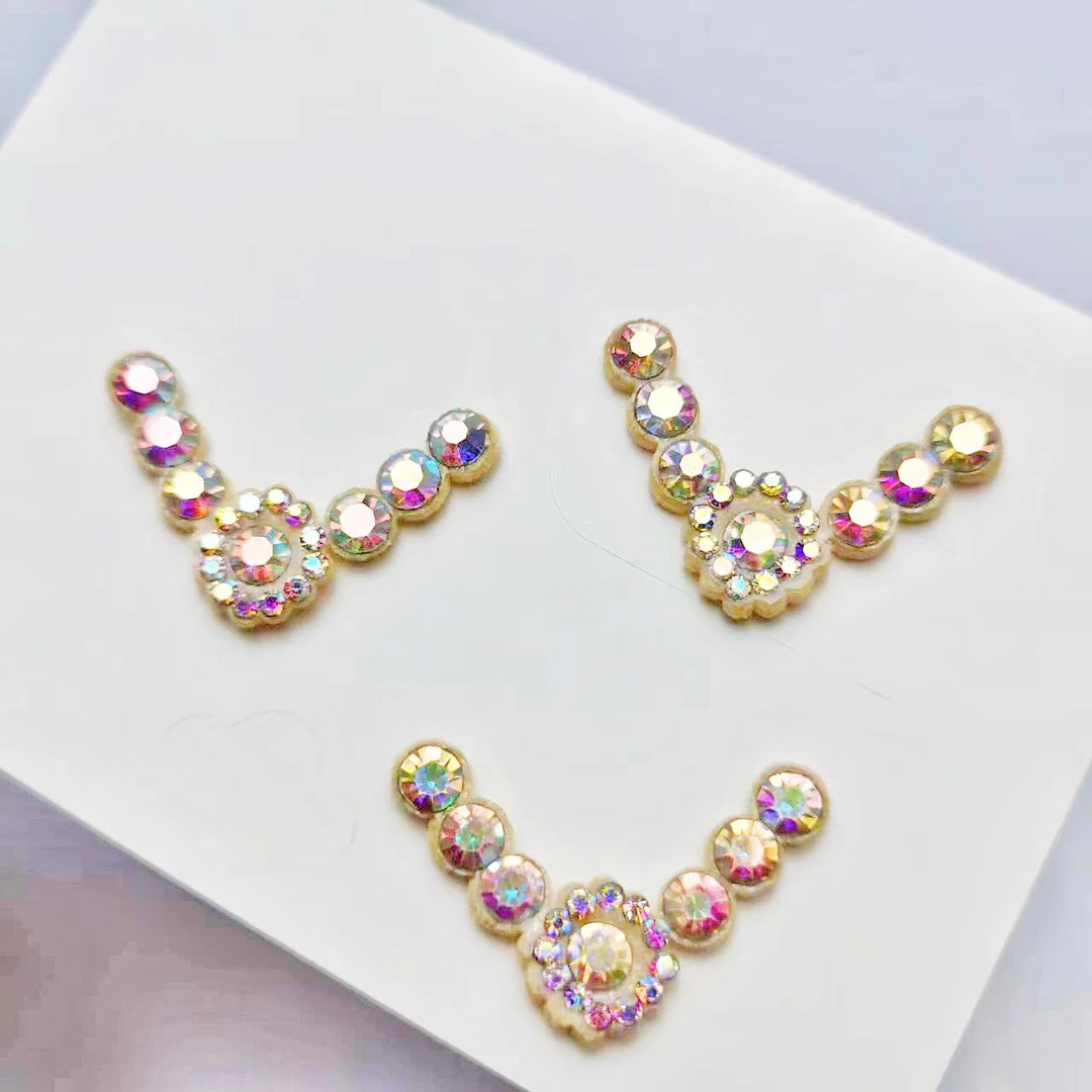 玖阁家新品三角无纺布水钻手工DIY发饰配件材料