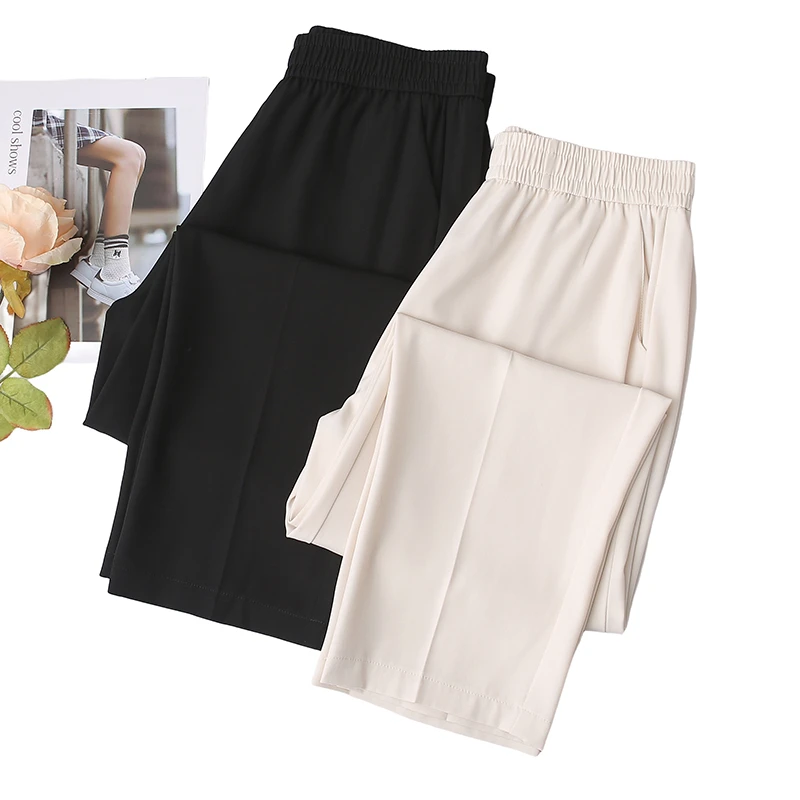 2024年夏季新款弹力显瘦高腰九分裤时尚休闲百搭