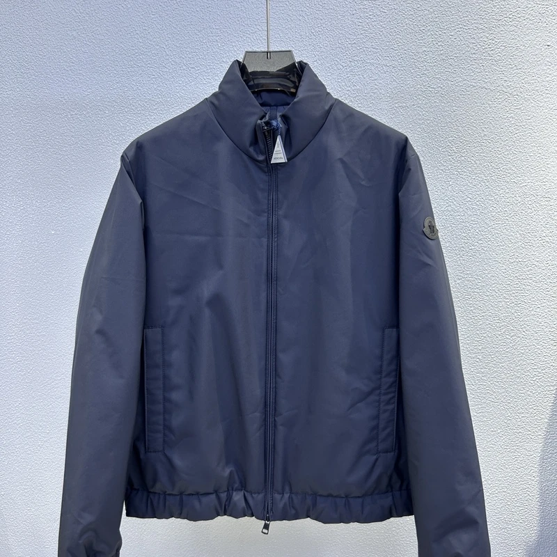 全新未使用Moncler盟可睐 男士商务风纯色立领羽绒服外套 1A00177